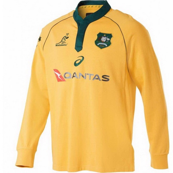 Camiseta Australia ML 1ª Kit 2018 Amarillo